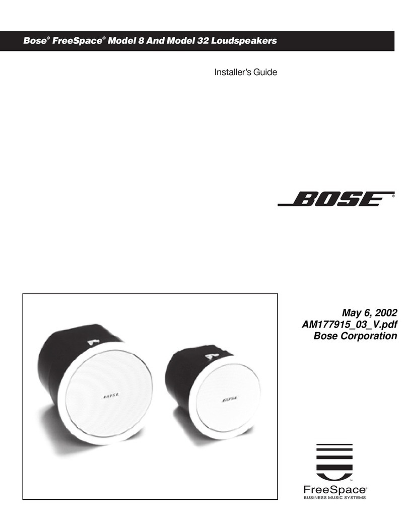 Bose FreeSpace 8 Assembly instructions