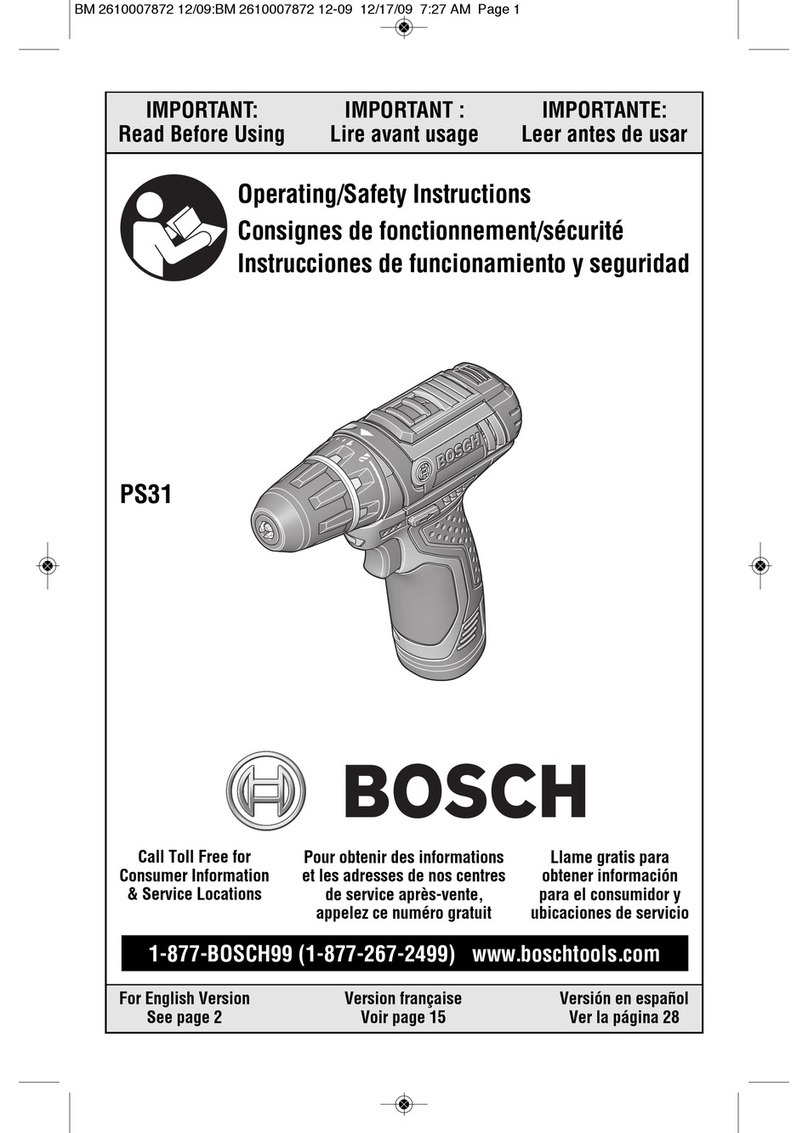 Bosch PS31 Assembly instructions