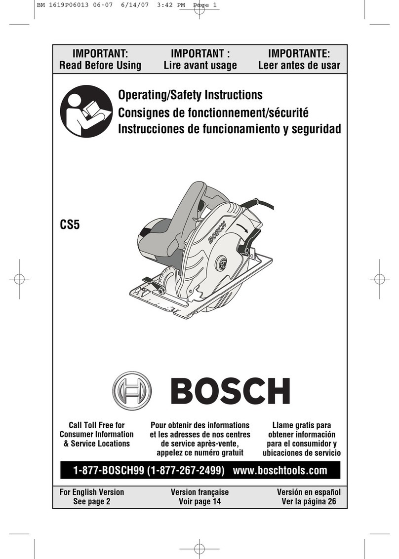 Bosch CS5 Assembly instructions