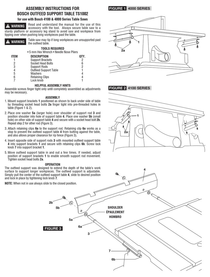 Bosch TS1002 Assembly instructions Bosch TS1002 Assembly instructions
