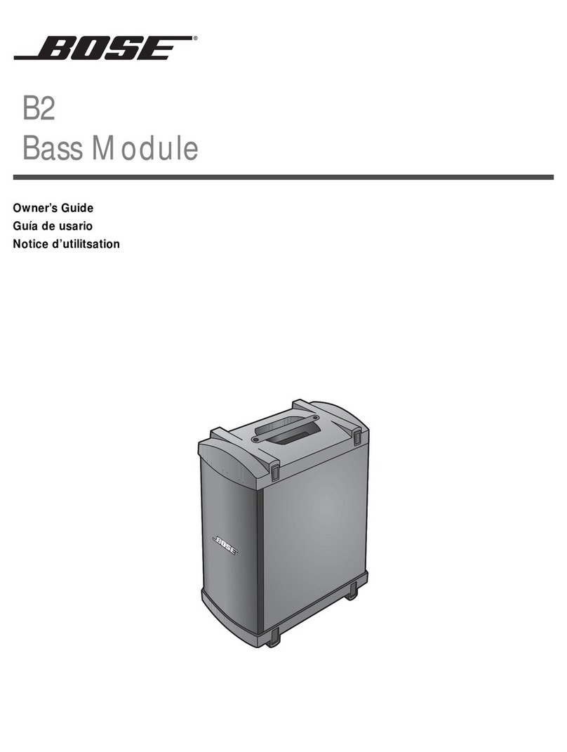 Bose B2 owner's guide