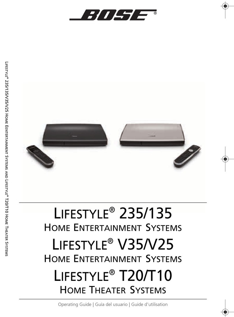 Bose Lifestyle 235 User manual