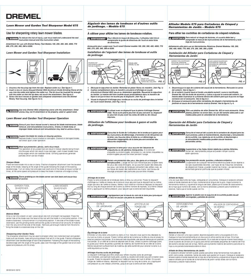 Dremel 675 user manual