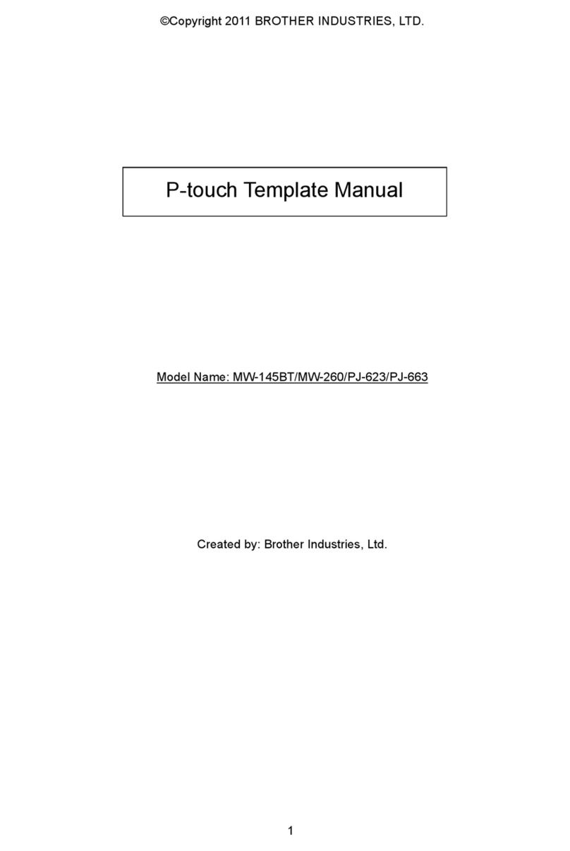 Brother P-touch MW-145BT User manual