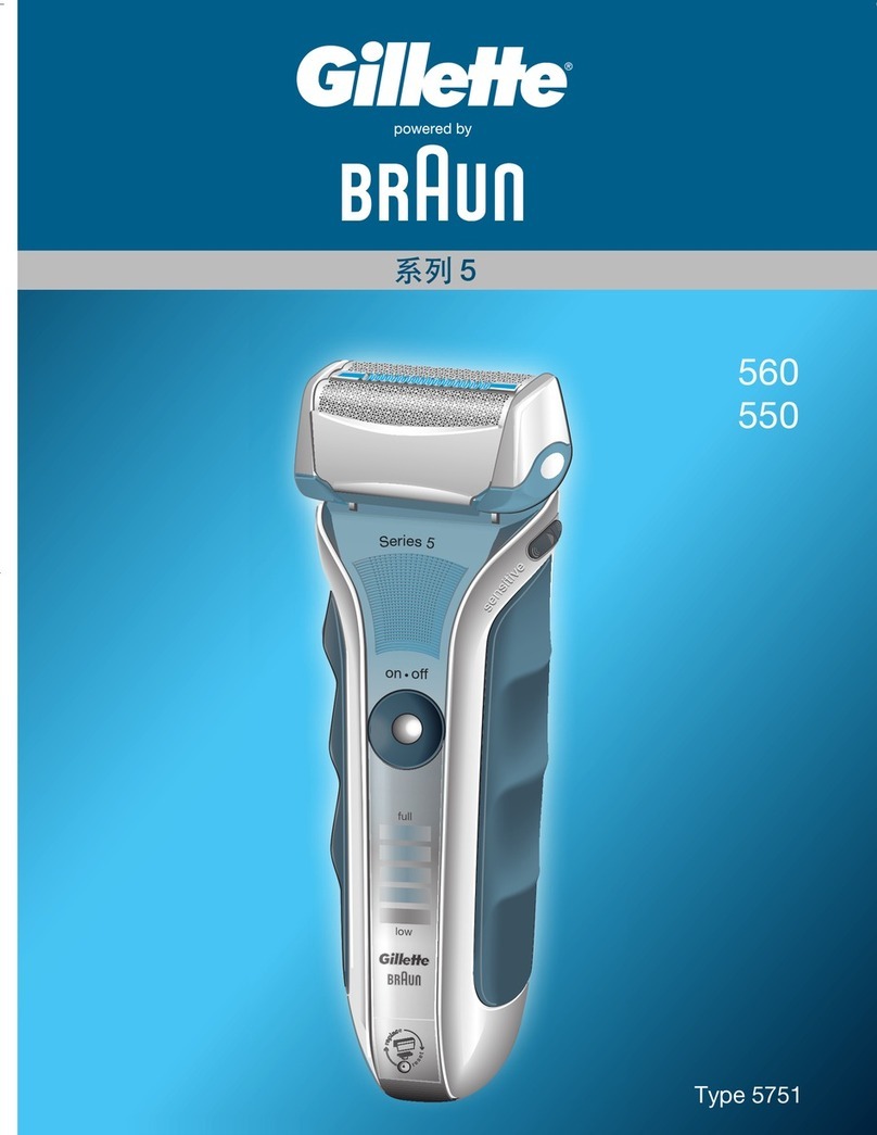 Gillette 560 User manual