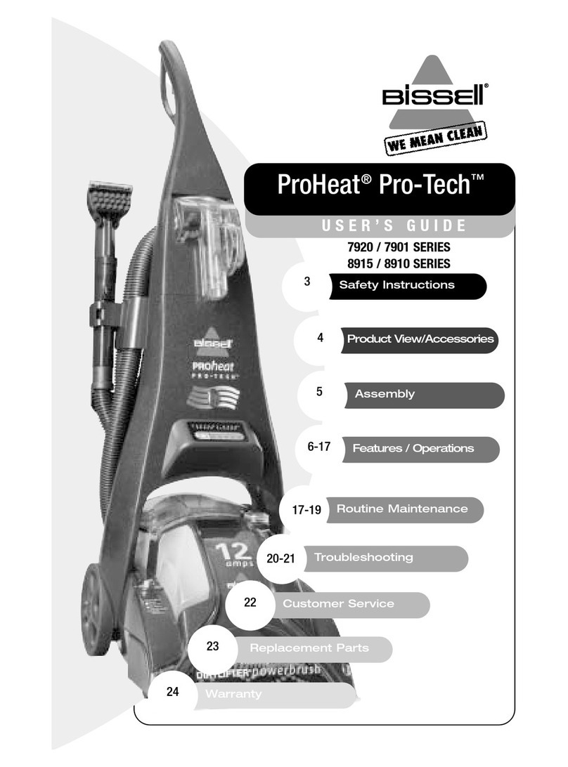 Bissell ProHeat Pro-Tech 7920 SERIES user guide