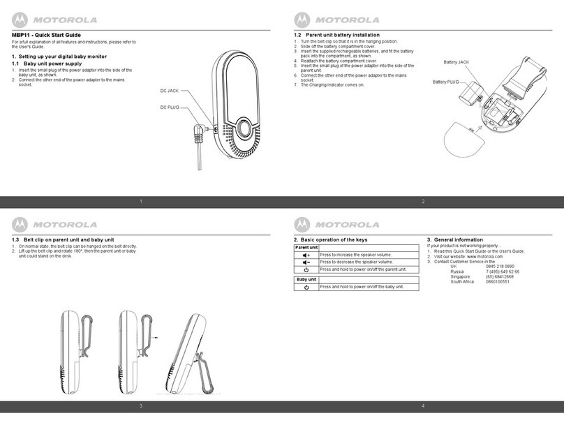 Motorola MBP11 User manual