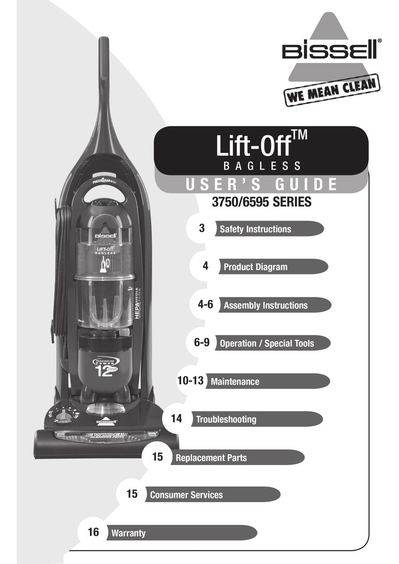 Bissell Lift-Off 3750 SERIES User manual