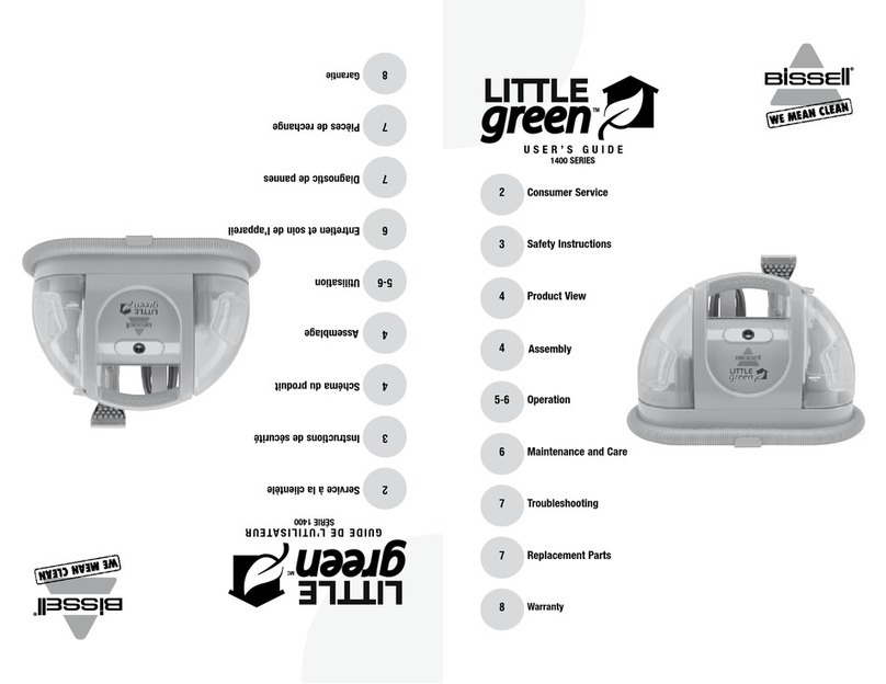 Bissell LITTLE GREEN 1400 SERIES user guide