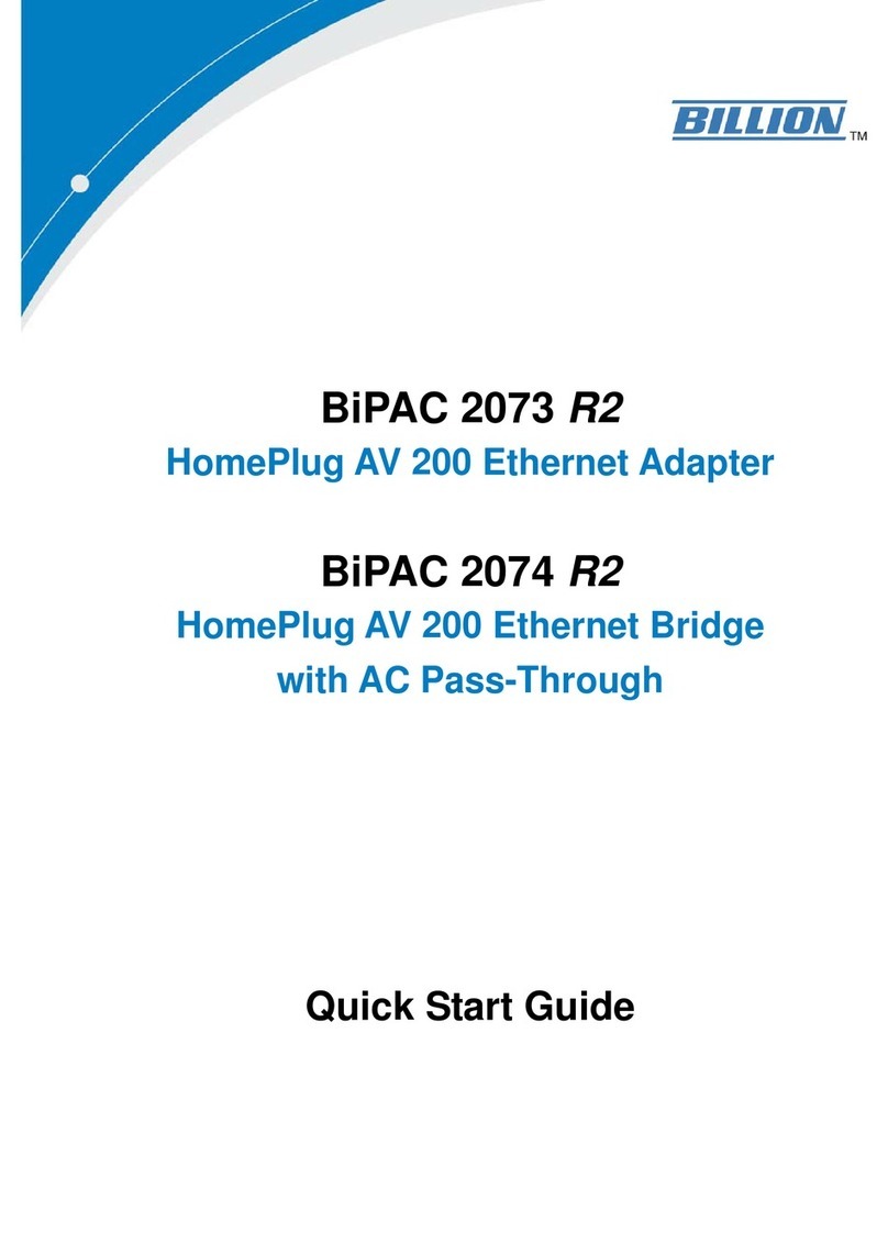 Billion BiPAC 2073 R2 quick start guide