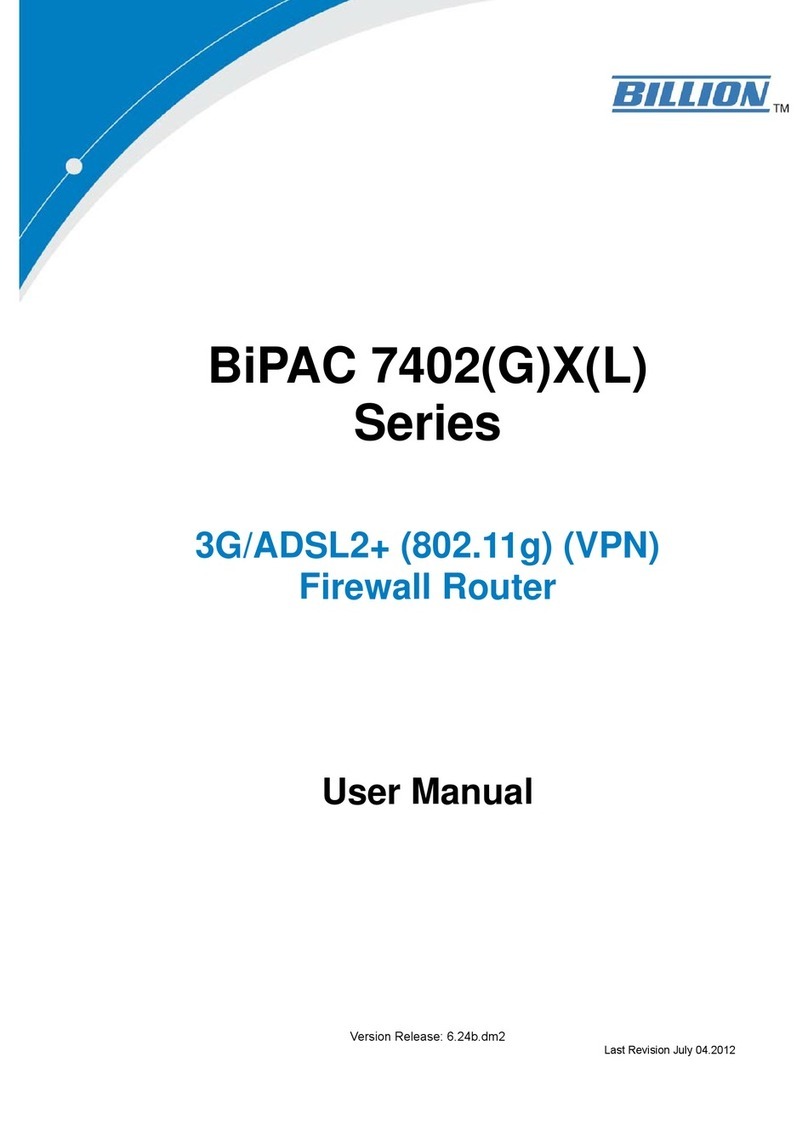 Billion BiPAC 7402(G)X(L) Series user manual