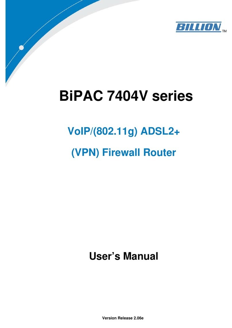 Billion BiPAC 7404V series User manual