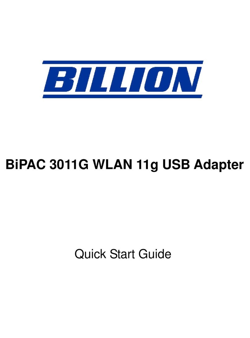Billion BiPAC 3011G User manual Billion BiPAC 3011G User manual
