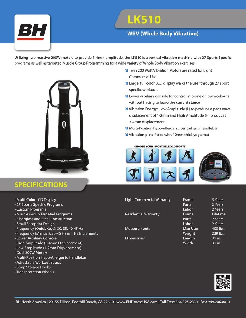 BH FITNESS LK510 specification