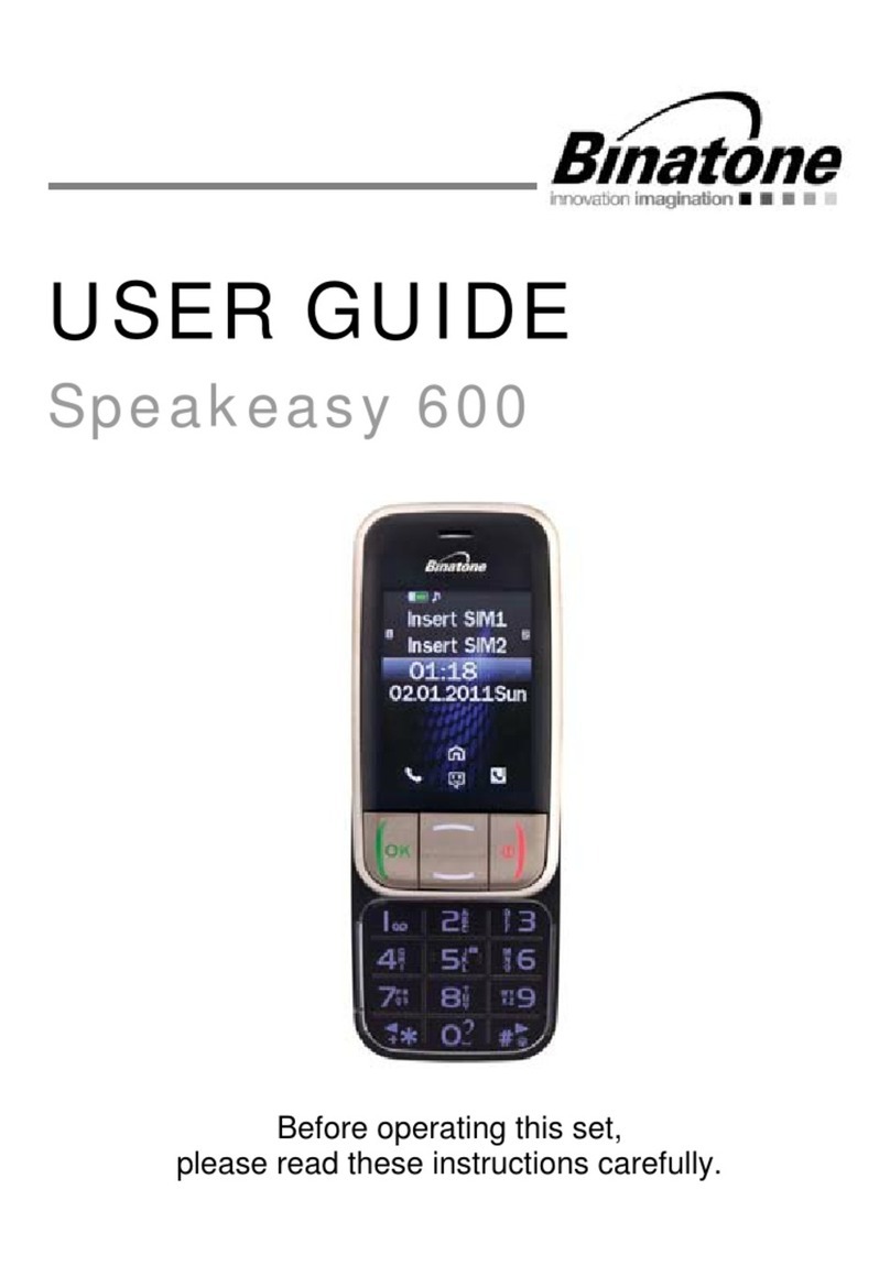 Binatone Speakeasy 600 User manual Binatone Speakeasy 600 User manual
