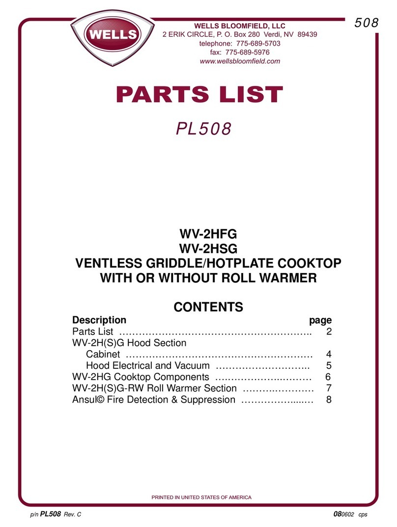 Wells WV-2HFG parts list