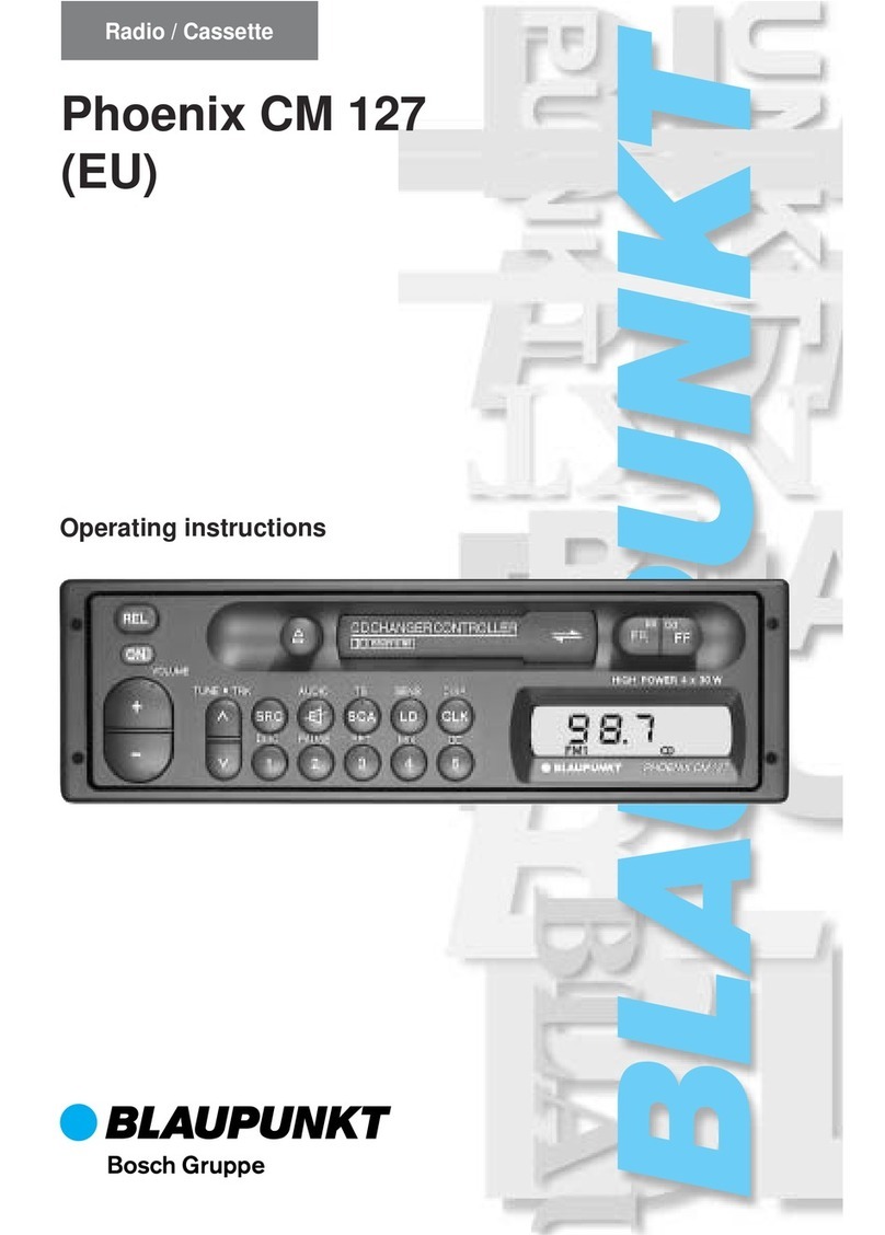 Blaupunkt Phoenix CM 127 operating instructions