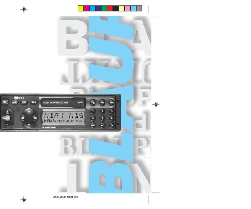 Blaupunkt Malaga RCR 127 User manual