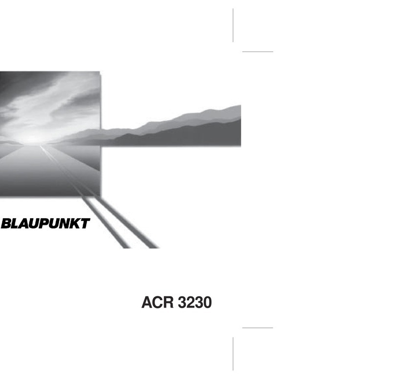 Blaupunkt ACR 3230 User manual