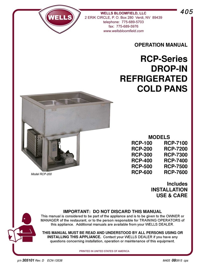 Wells RCP-Series User manual