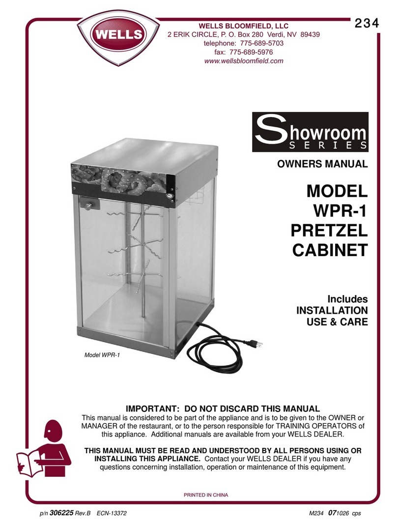 Wells Showroom WPR-1 owner's manual