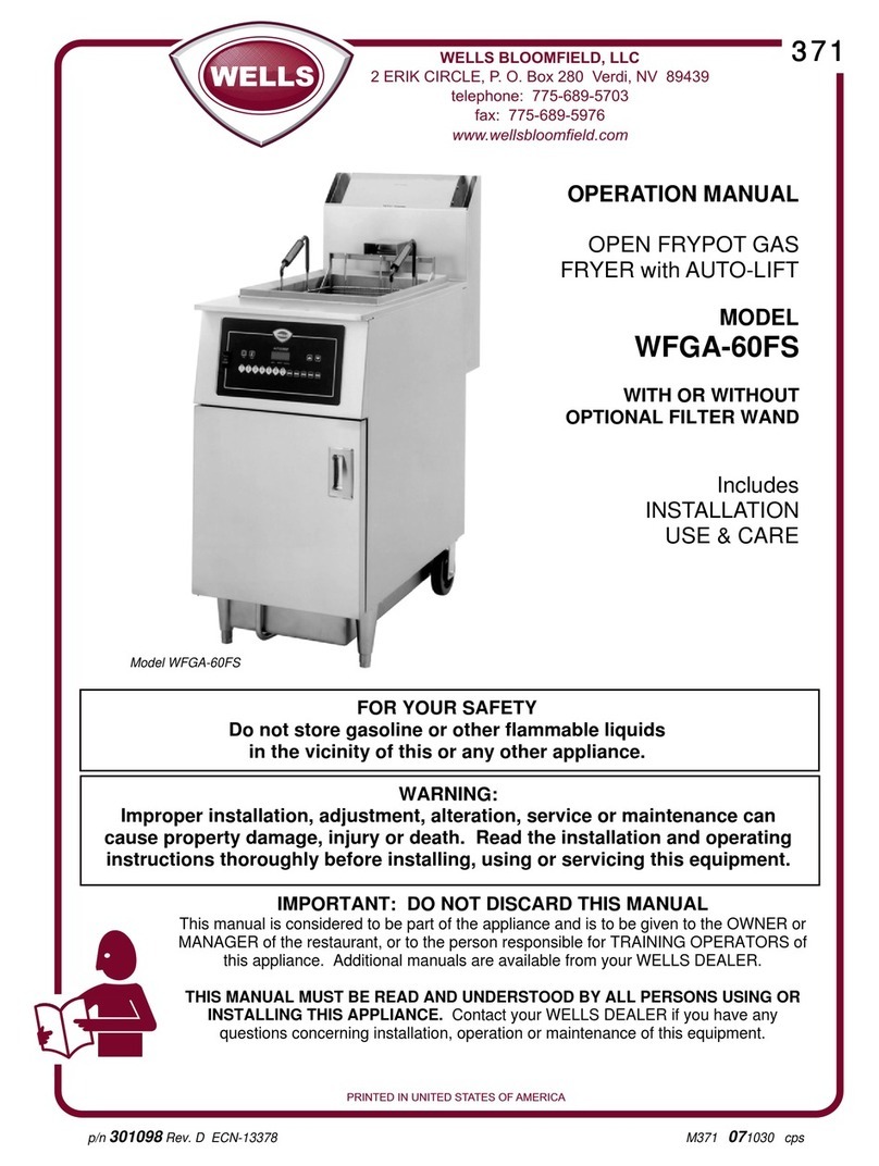 Wells WFGA-60FS Operation manual