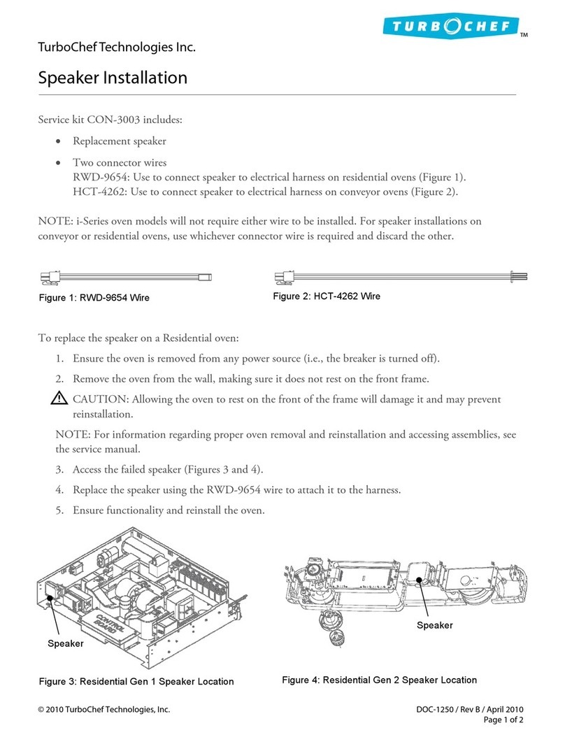 TurboChef CON-3003 Installation