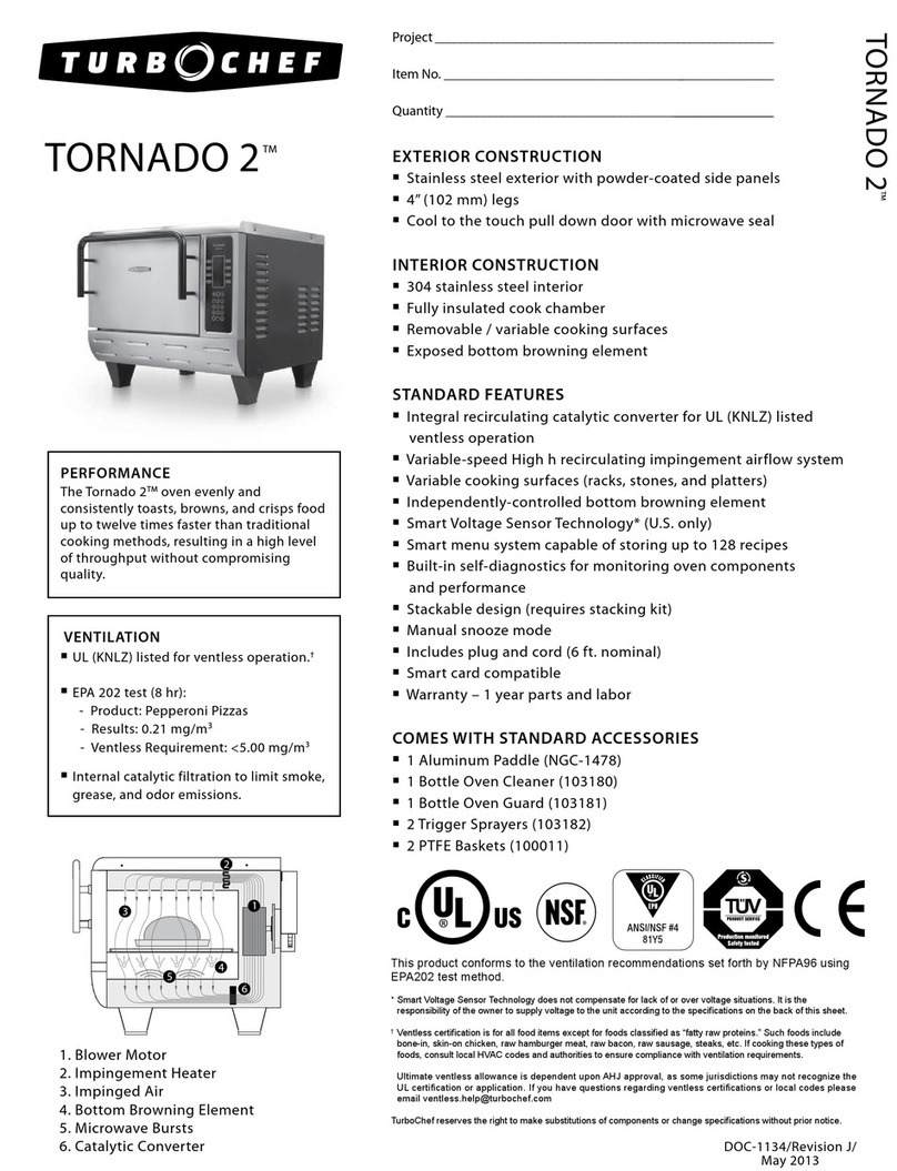 TurboChef TORNADO 2 Installation guide