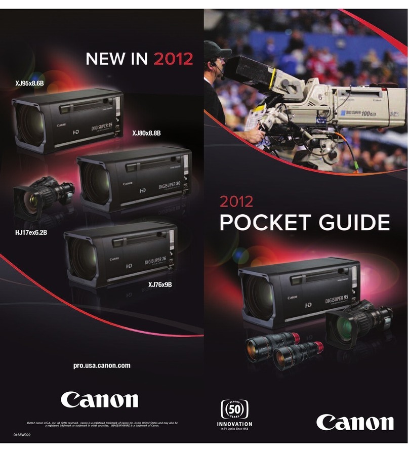Canon High Resolution Lenses User manual