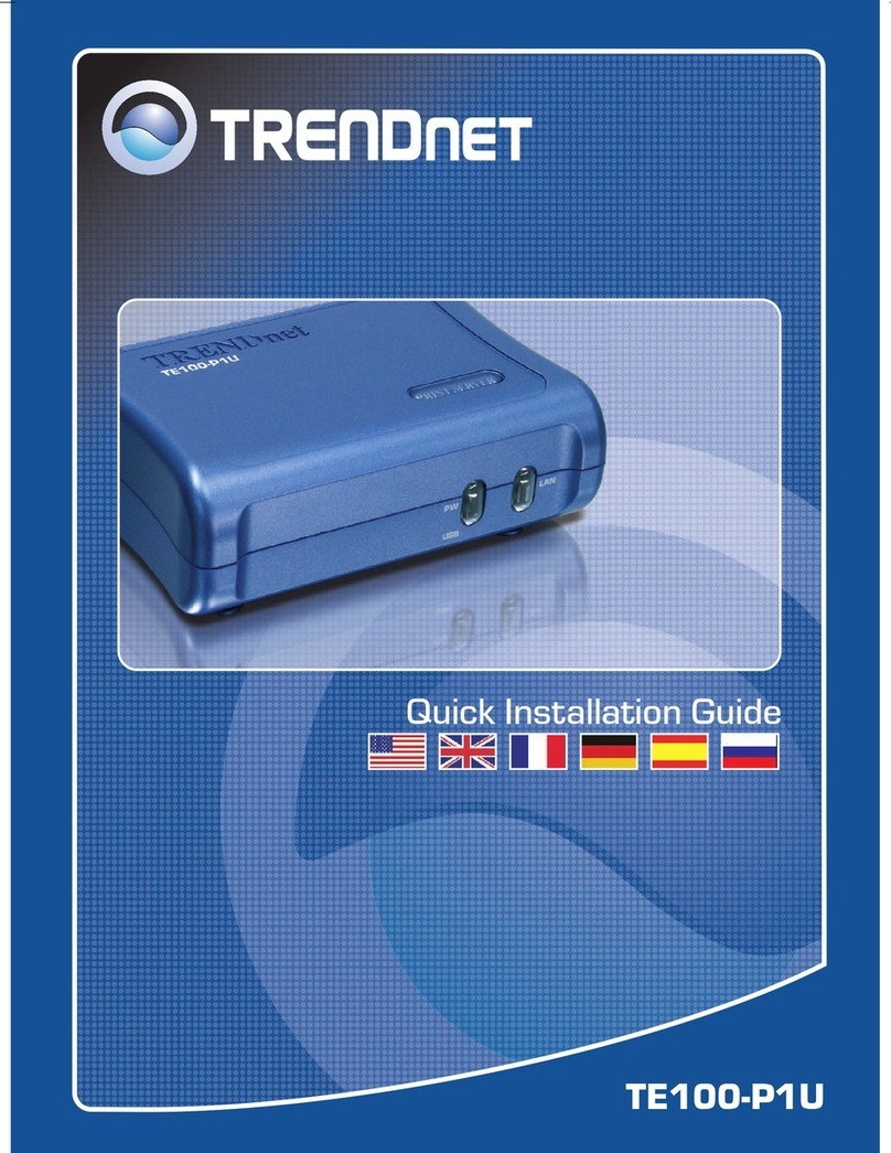 TRENDnet TE100-P1U User manual