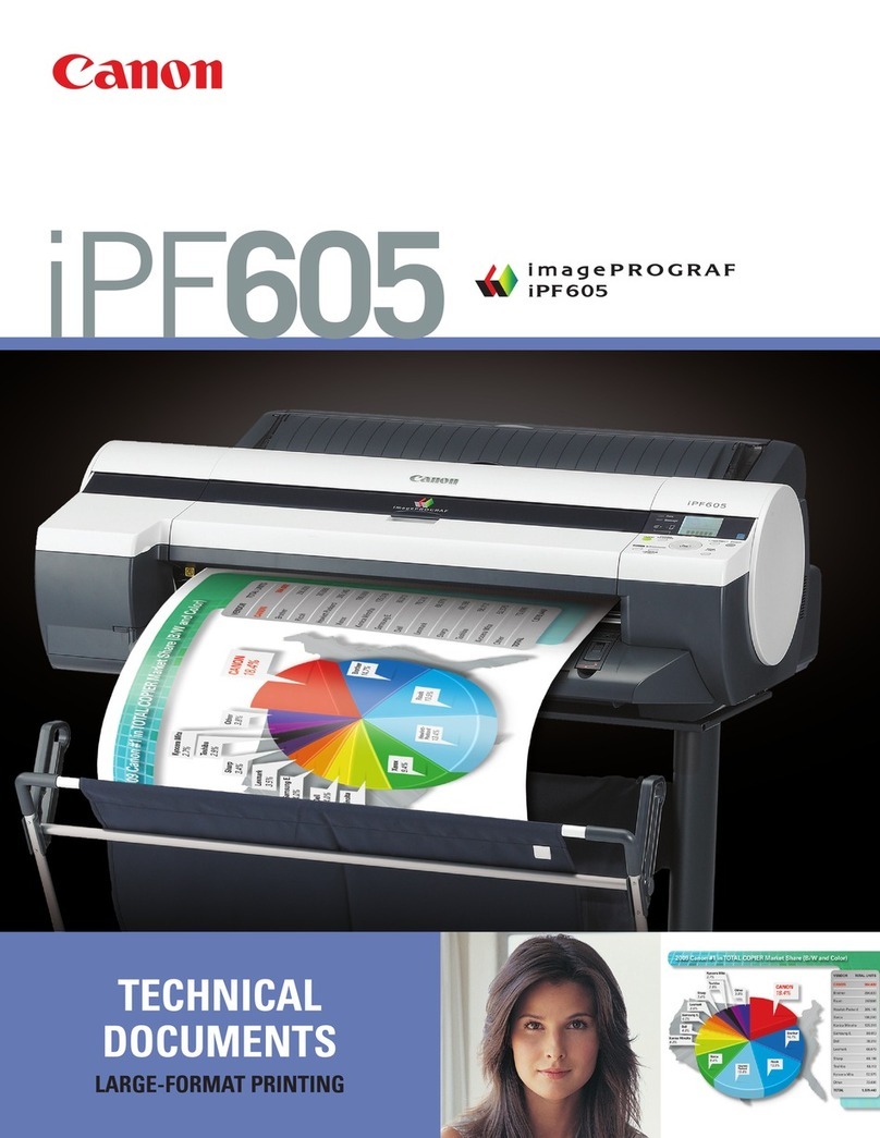 Canon iPF605 - imagePROGRAF Color Inkjet Printer Technical manual