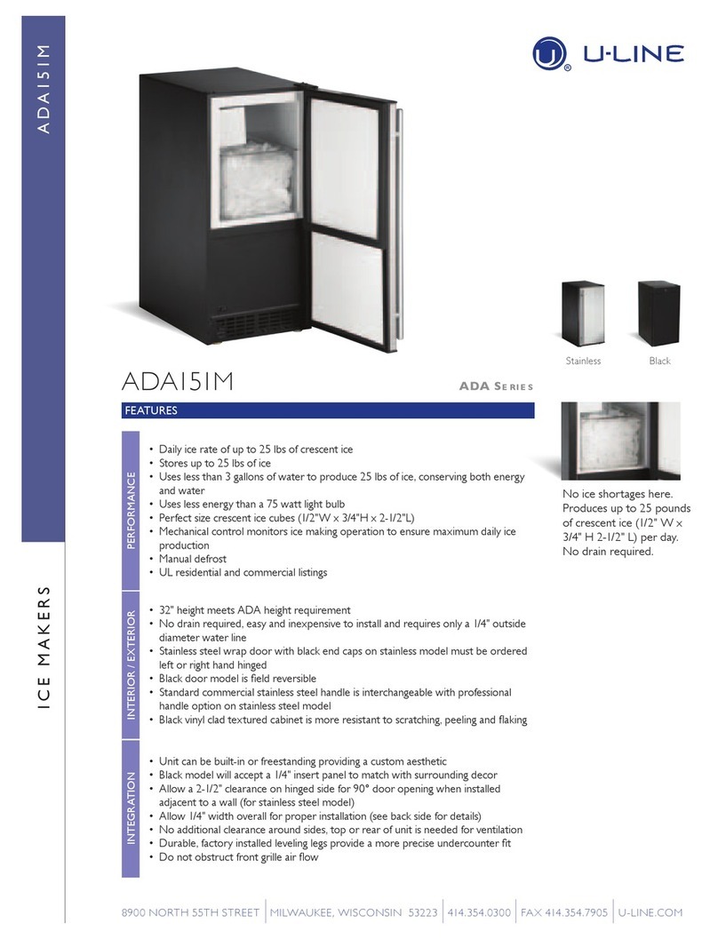 U-Line ADA151M Configuration guide