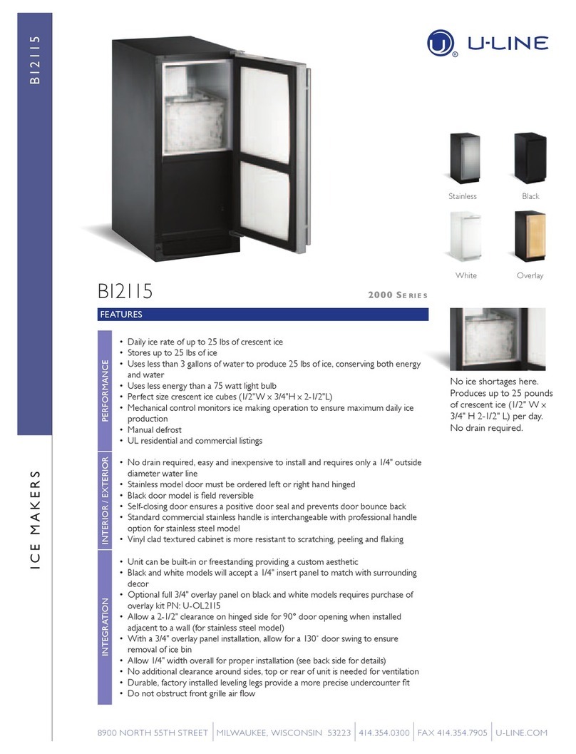 U-Line Echelon BI-2115 User manual