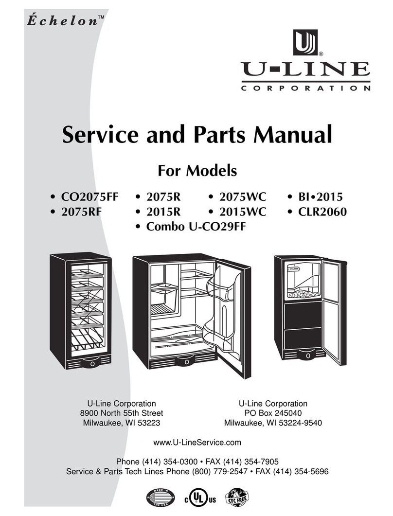 U-Line Echelon CO2075FF Building instructions
