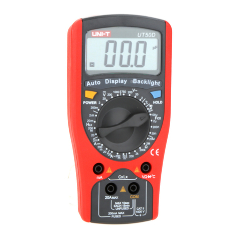 Unit UT50D operating manual