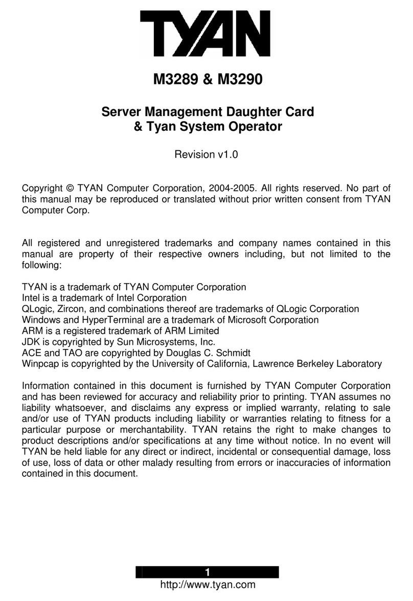 TYAN M3289 user manual