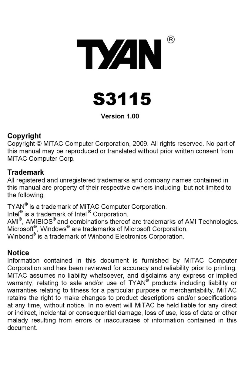TYAN S3115 User manual
