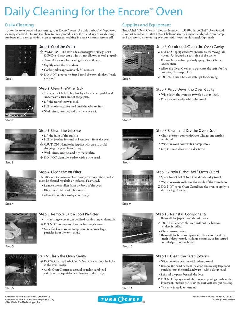 TurboChef ENCORE User manual