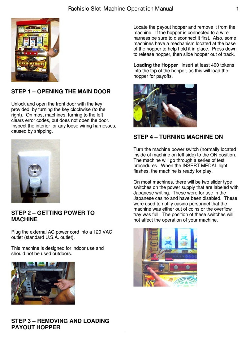 Bellco Pachislo Operation manual Bellco Pachislo Operation manual