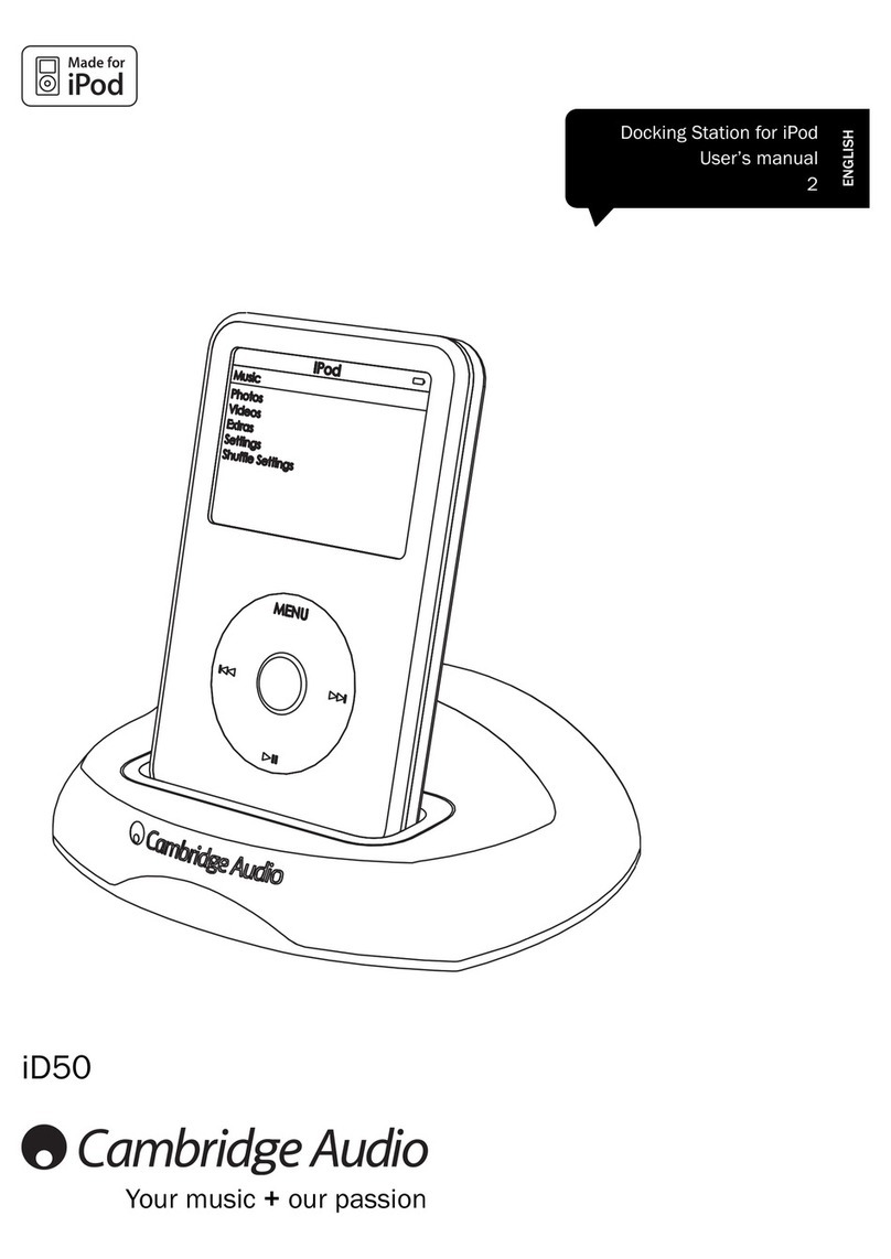 Cambridge Audio iD50 user manual Cambridge Audio iD50 user manual