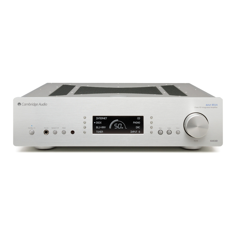 Cambridge Audio AZUR 851A user manual
