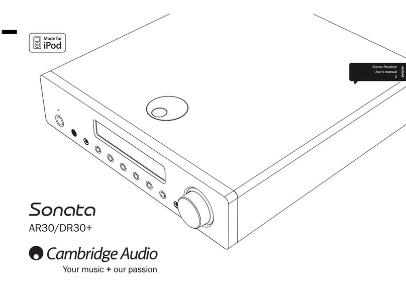 Cambridge Audio Sonata AR30 user manual