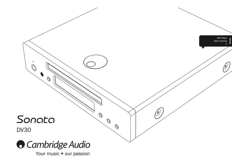 Cambridge Audio Sonata DV30 user manual