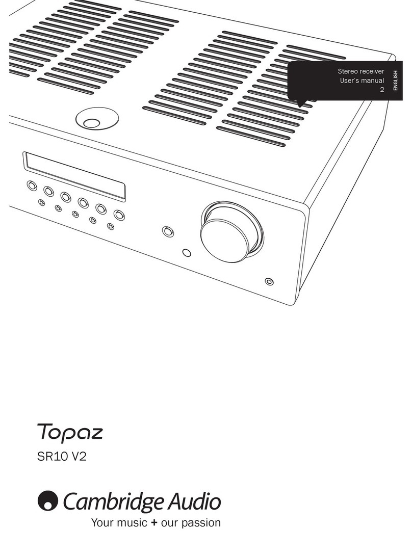 Cambridge Audio Topaz SR10 V2 user manual