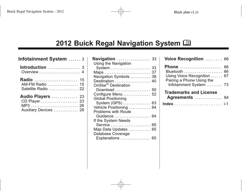 Buick 1997 Regal Navigation manual