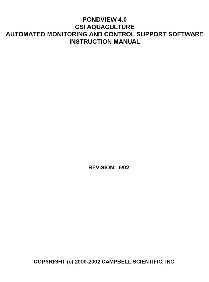 Campbell PONDVIEW 4.0 User manual