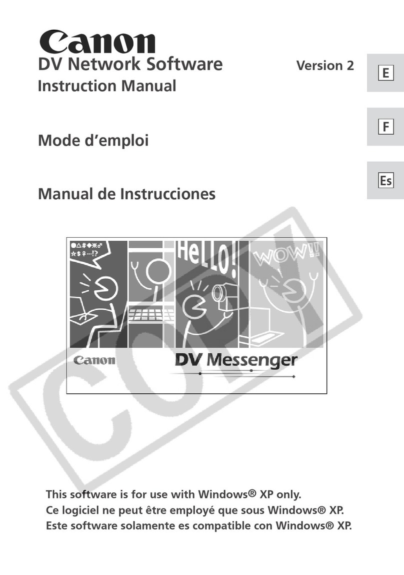 Canon DV Network instruction manual