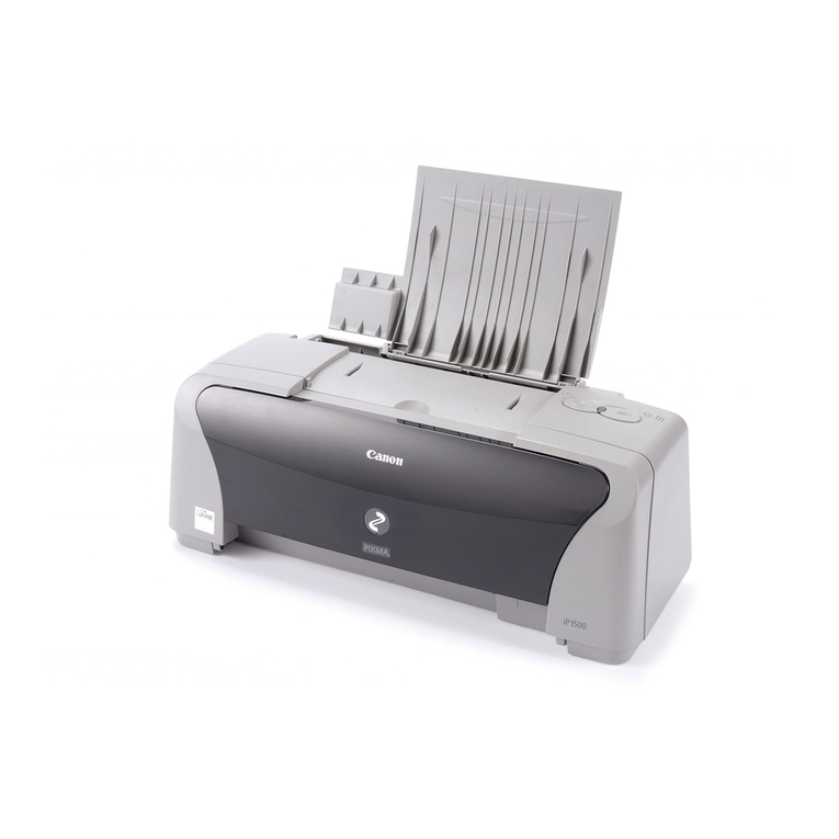 Canon iP1500 - PIXMA Color Inkjet Printer User manual