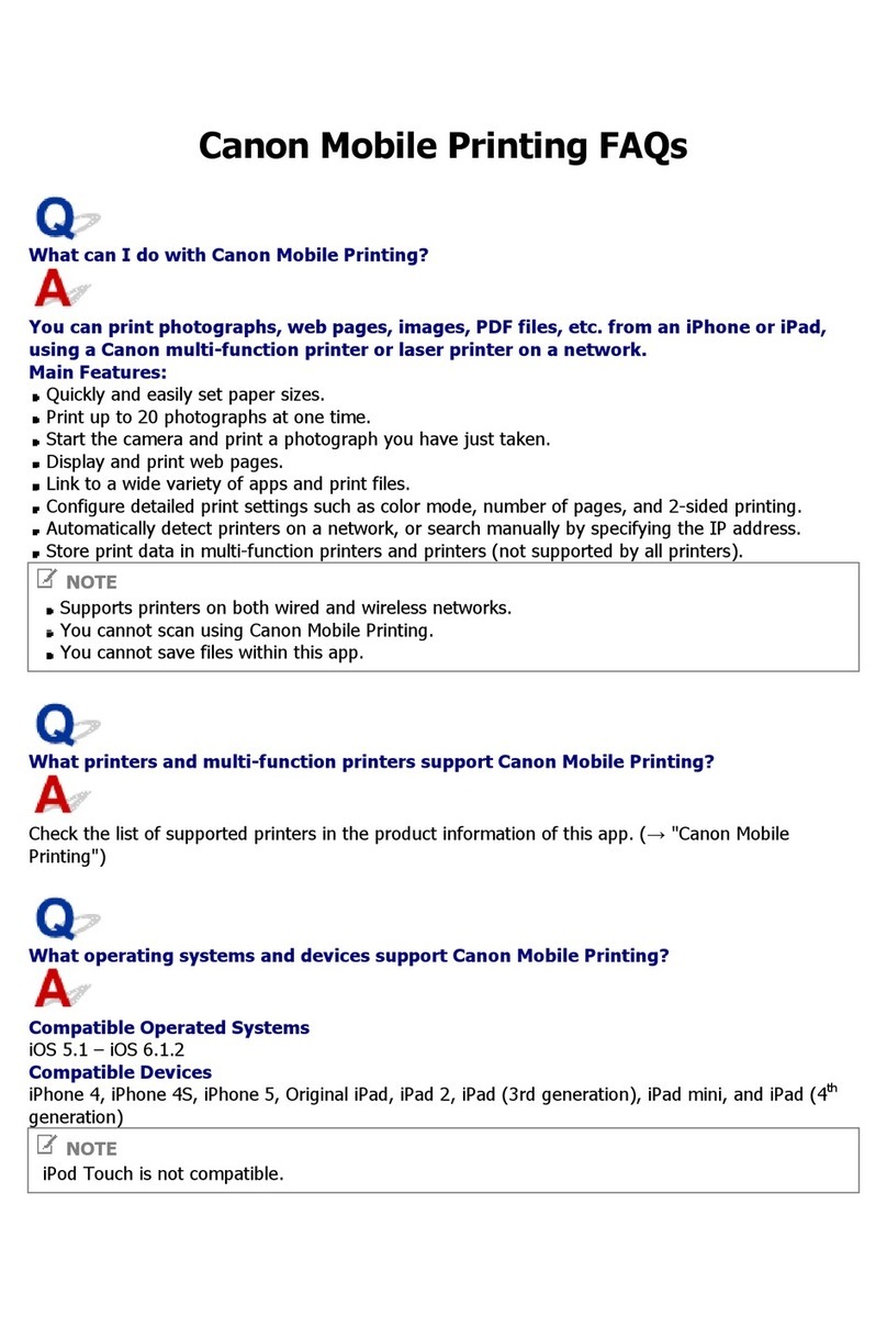 Canon Mobile Printing Installation guide
