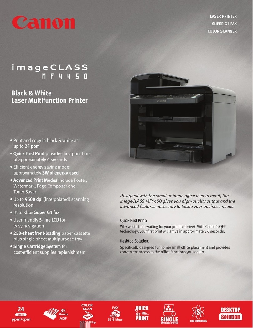 Canon imageCLASS MF4450 User manual
